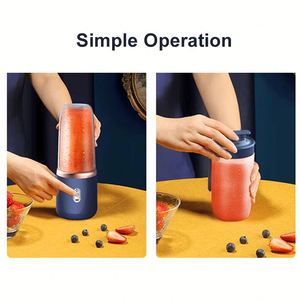 400ml Usb Rechargeable Electric Personal Blender Mini Portable Blender for Fresh Juice Juicer - Product Image 6