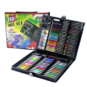 아이 아이들 물 색깔 펜, 크레용 기름 파스텔 회화 그림 공구 예술 공급 문구용품 세트 150 Pcs