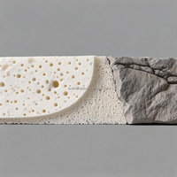Panneaux de roche artificielle en polyuréthane légers, imperméables, imitation pierre d'algues pour mur de soutènement de jardin