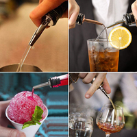 Accessoires de barman, verseurs de bouteilles de liqueur en acier inoxydable, bec verseur rapide pour alcool, huile d'olive