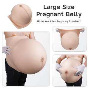Pechos Femeninos Gigantes de Silicona, Copa Zzz, Pechos Artificiales Realistas, Vientre de Embarazada Artificial con Pechos Femeninos Gigantes - Product Image 4