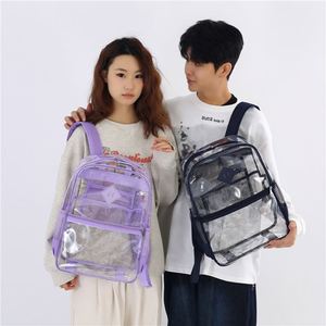 Teenagers Transparent PVC <b>Backpacks</b> Waterproof Clear <b>Students</b> Bag Large Capacity PVC School <b>Backpack</b> - Product Image 2