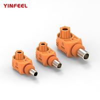Connecteur de stockage d'énergie en cuivre DC 70~500A, terminal de câblage rapide mural IP67 pour batterie lithium haute tension