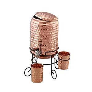 Distributeur d'eau en métal cuivre pour cuisine Ayurveda avantages pour la santé distributeur de boissons accessoires pour une consommation pratique - Product Image 1