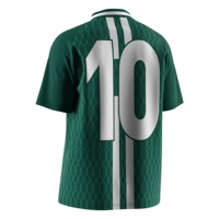 Haut de football à séchage rapide avec col polo à col en V et tissu perméable à l'air adapté aux montages de ligue et aux vêtements décontractés
