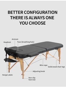 Modern 2 bölüm taşınabilir kaynak tarafından fabrika güzellik salonu Spa yatak katlanır Camilla kirpik yatak yüksek esneklik sünger masa - Product Image 3