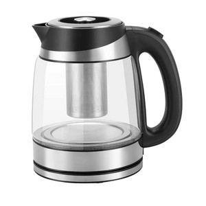 Bouilloire électrique sans fil en verre, chauffe rapide, arrêt automatique, pour usage hôtelier, emballage personnalisé, 1,6-2,0 L, nouveau design d'usine - Product Image 1