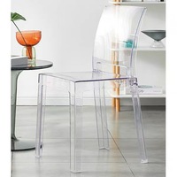 Beliebte Hotelmöbel Stühle Hochzeitsstühle Event-Transparente Acryl-Luxus-Stapelbare Bankett-Restaurant-Esszimmerstühle