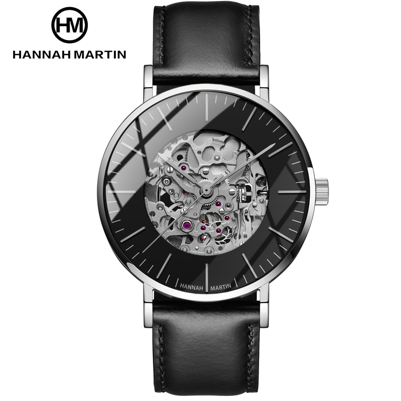 Custom Luxury Automatic Mechanical Watch Leather