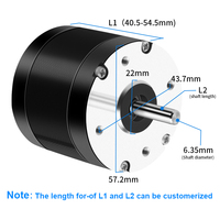 RB Nema23 Motor Stepper dengan Driver Motor Stepper hibrida untuk Motor Stepper dengan Kit gigi Dc untuk Printer 3D HB