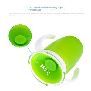 360 °   Gobelet d'<span class=keywords><strong>apprentissage</strong></span> pour bébé, nourrisson et enfant, 240 ml, gobelet en silicone de qualité alimentaire, <span class=keywords><strong>anti</strong></span>-<span class=keywords><strong>fuite</strong></span> - Product Image 4