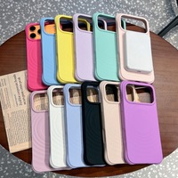 Coques de téléphone portable en silicone à motif ondulé magnétique anti-chute mat IDEAL Factory pour iPhone 18 17 16 15 14 Pro Max