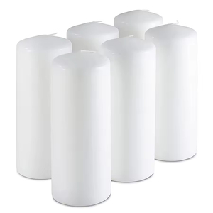 Velas de Pilar Blancas Gigantes Baratas, de Larga Duración, sin Aroma, Decorativas para el Hogar, Centro de Mesa para Bodas - Product Image 4