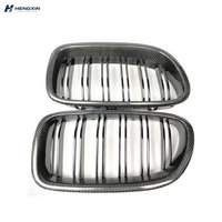 Grille de pare-chocs avant en fibre de carbone à double lamelles F10 pour BMW Série 5 F10 F11 F18 M5 2010-2017