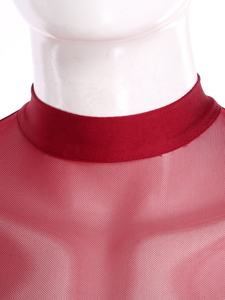 Haut de danse latine pour hommes, t-shirt, chemisier pour ballet, chacha, tango, costumes de scène, vêtements de performance, vêtements d'entraînement de danse - Product Image 3