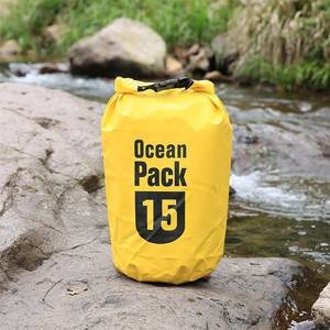 Cubo de almacenamiento portátil para deportes al aire libre de 15L, bolso de hombro impermeable grueso colorido, función de deriva para puntos de natación en la playa - Product Image 3