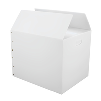 Recyclable fort pour PP ondulé pour Corflute Box Fabricant Creux Plastique Coroplast Poly Stockage Mobile Turnover Bin
