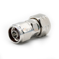 Adaptateur coaxial RF mâle 4.3-10 vers femelle N, 50 Ohm, faible PIM -160 dBc, DC-6 GHz, plaqué tri-métal, pour station de base télécom, à terminaison unique