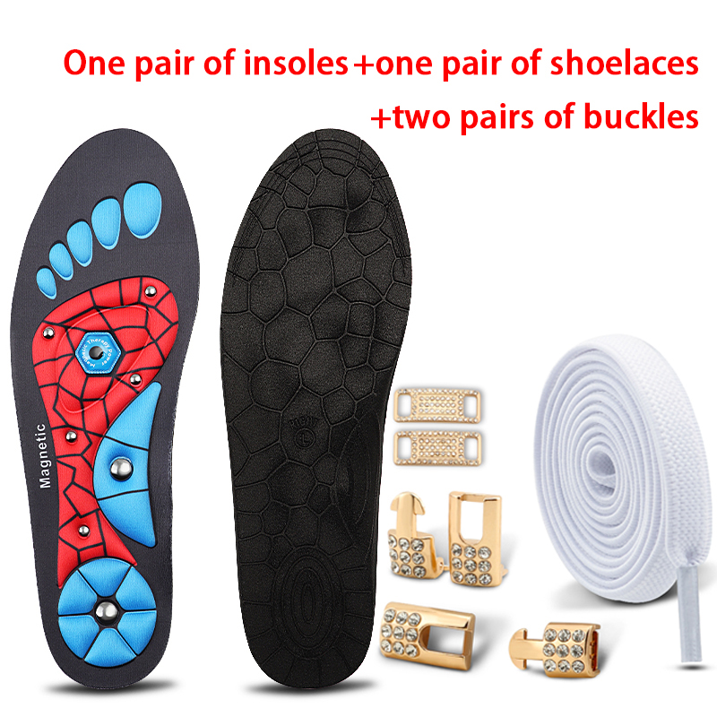 Red Insole+White shoelace