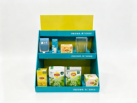 Carpeta de Cartón Corrugado PDQ Directo de Fábrica, Promociones Navideñas para Supermercados, Materiales Reciclados, Tamaño Personalizado, Impresión UV