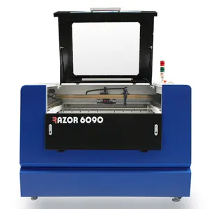 Mesin pemotong Laser CO2 R6090, mesin pemotong Laser CO2 100W Reci baru ditingkatkan
