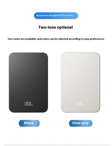 Power Bank Ultra-sottile Magnetico 15W/20W Ricarica Wireless Veloce 10000mAh Polimero di Litio Lega di Alluminio Display Digitale Type-C - Product Image 5