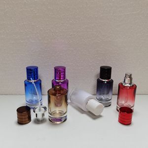 Botella cilíndrica de perfume de 30/50/100ml Botella de spray redonda Botella de vidrio de fragancia para hombres salvajes - Product Image 3