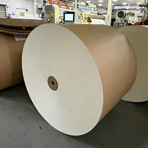 Rouleau de papier recyclable écologique enduit de PE, double face enduite, 150-320 GSM, largeur personnalisée pour l'emballage alimentaire à emporter - Product Image 1