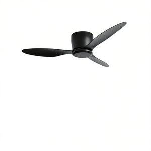 Ventilateur de plafond encastré 52 pouces, moteur DC, 3 pales, flux d'air réversible, télécommande, sans lumière, pour salon, cuisine, chambre - Product Image 1