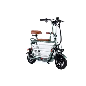 電動自転車充電式リチウム電池ペット用自転車とママとベビー用のショッピングカーゴボックス