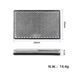 Bande réfléchissante avant Kukirin Silver White pour trottinettes électriques Kukirin G2 G4 – Manchon en caoutchouc réfléchissant, feuille d'avertissement - Product Image 2