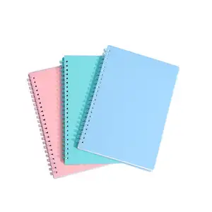 Factory price Spiral binding top cahier notebook with hardcover school stationary supplies