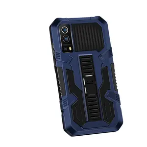 Hot Sale Anti-fall TPU+PC Shockproof Protective Phone Cover For Vivo IQOO Z3 5G Invisible Bracket Mobile Case