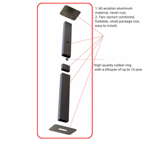 Nouvelle station de recharge universelle pour véhicules électriques Mnj, résistante à la pluie, sur pied, en alliage d'aluminium, avec poteaux personnalisés