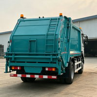 Compacteur hydraulique Sinotruk HOWO 4x2 16CBM, camion de compression des ordures, camion de collecte des déchets urbains, camion d'assainissement