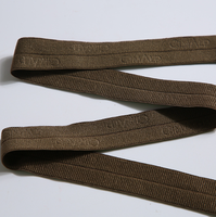 Bande élastique personnalisée à la taille, poignets de vêtements réguliers avec design gaufré plié, technique de broderie, prix de gros