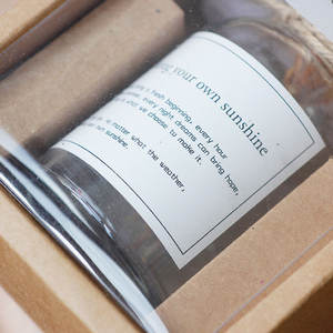 กล่องของขวัญดอกไม้แห้งตกแต่งวันแม่ ขวดแก้ว ดอกยิปโซฟิลลาอบแห้ง ช่อดอกไม้แห้งสำหรับของขวัญวันวาเลนไทน์ - Product Image 3