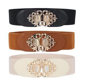 Cinturón de cintura elástico ancho Vintage para mujer para vestidos Z361 - Product Image 2