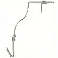 Support de couronne de porte flexible et réglable, crochet en métal pour serviettes de salle de bain, crochet de suspension robuste pour accrocher sur la porte