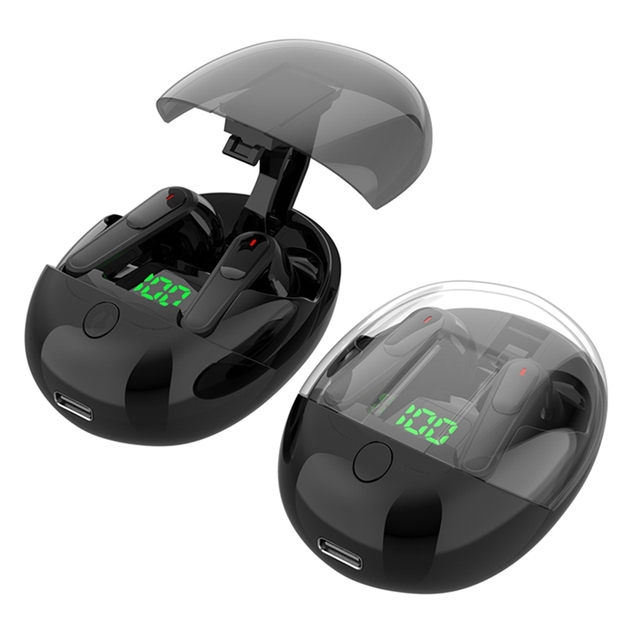 Pro One Transparent Cover Intelligent Digital LED Power Display Earphone Touch Wireless Earbuds TWS Headset Headphone