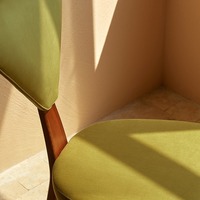 Wabi-Sabi Style lumière luxe nordique moderne Vintage maquillage/coiffeuse chaise en bois massif tissu salle à manger/café meubles de maison