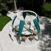Clair gonflable bulle maison bulle ballons maison hôtel dôme tente polycarbonate lucarne