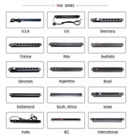 Promotion à durée limitée personnalisable 1.5U 19 pouces style allemand ue 5 8 prises 1A armoire PDU équipement de distribution d'énergie