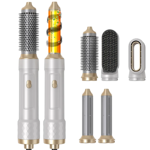 Cepillo soplador de <span class=keywords><strong>pelo</strong></span> 5 en 1 personalizado, <span class=keywords><strong>rizador</strong></span> de <span class=keywords><strong>pelo</strong></span> automático, secador de <span class=keywords><strong>pelo</strong></span> de un paso, herramientas de salón - Product Image 2