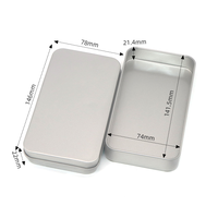 Boîte en étain rectangulaire personnalisée, fabricant OEM, emballage métallique de qualité alimentaire pour bonbons, boîte en étain avec couvercle