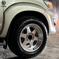 Jantes en alliage d'aluminium forgé DW 17 18 20 pouces 6x139.7 Poli Miroir Profond pour Toyota Fortuner Performance Tout-Terrain