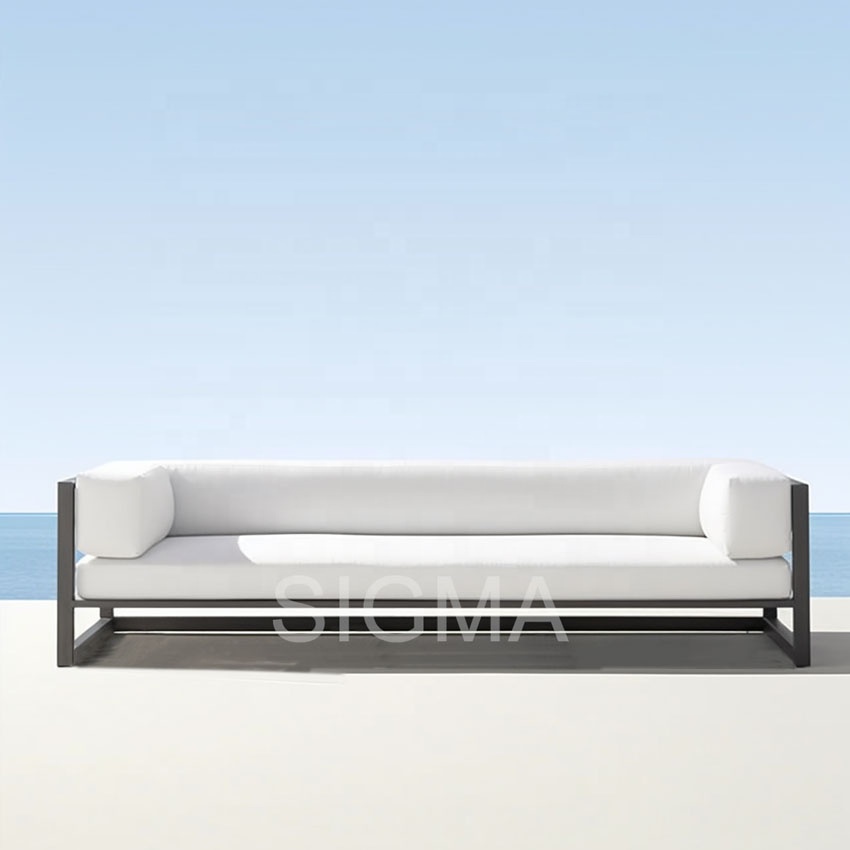 High quality all weather home patio garden furniture metal aluminum sofa set