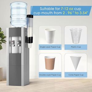 Support mural moderne et écologique pour gobelets jetables en plastique, anti-poussière, pour distributeur d'eau de cuisine domestique - Product Image 4
