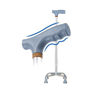 ไม้เท้าเดินสี่ส่วนน้ำหนักเบาตามหลักสรีรศาสตร์ปรับความสูงได้กันลื่นอุปกรณ์ช่วยเคลื่อนที่สำหรับผู้พิการผู้สูงอายุ - Product Image 1