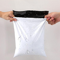 Lot de 50 enveloppes de courrier bleu, sacs d'expédition, sacs de courrier, enveloppe auto-adhésive, pochette en plastique